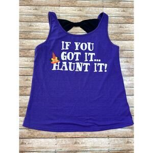 Disney Parks Minnie Witch Halloween Tank Top If You Got It Haunt It Women's L